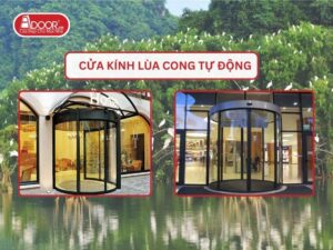 Cửa kính lùa cong tự động tại Bến Tre