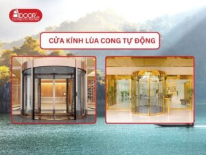 Cửa kính lùa cong tự động tại Tuyên Quang