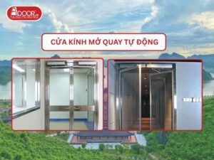 Cửa kính mở quay tự động tại Hà Nam