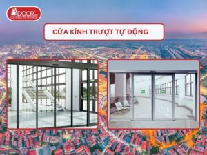 Cửa kính trượt tự động tại Bắc Giang