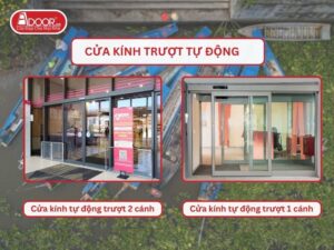 Cửa kính trượt tự động tại Long Xuyên