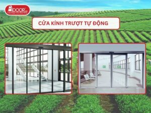 Cửa kính trượt tự động tại Thái Nguyên