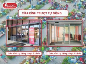 Cửa kính trượt tự động tại Vị Thanh