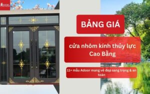 giá cửa nhôm kính thủy lực Cao Bằng