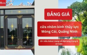 giá cửa nhôm kính thủy lực Móng Cái, Quảng Ninh